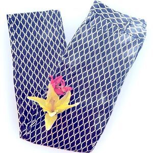 Gap Slim City navy & white detailed pants!